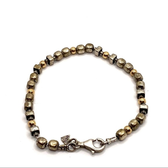 SILPADA  Bracelet Jewelry Retired Sterling Silver 14K Gold Filled Bead Bracelet - Picture 1 of 12
